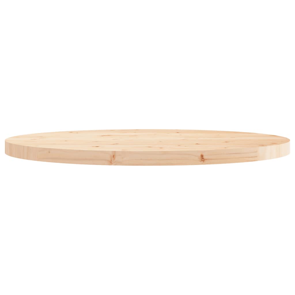 Table Top Round Ø90x3 cm Solid Wood Pine