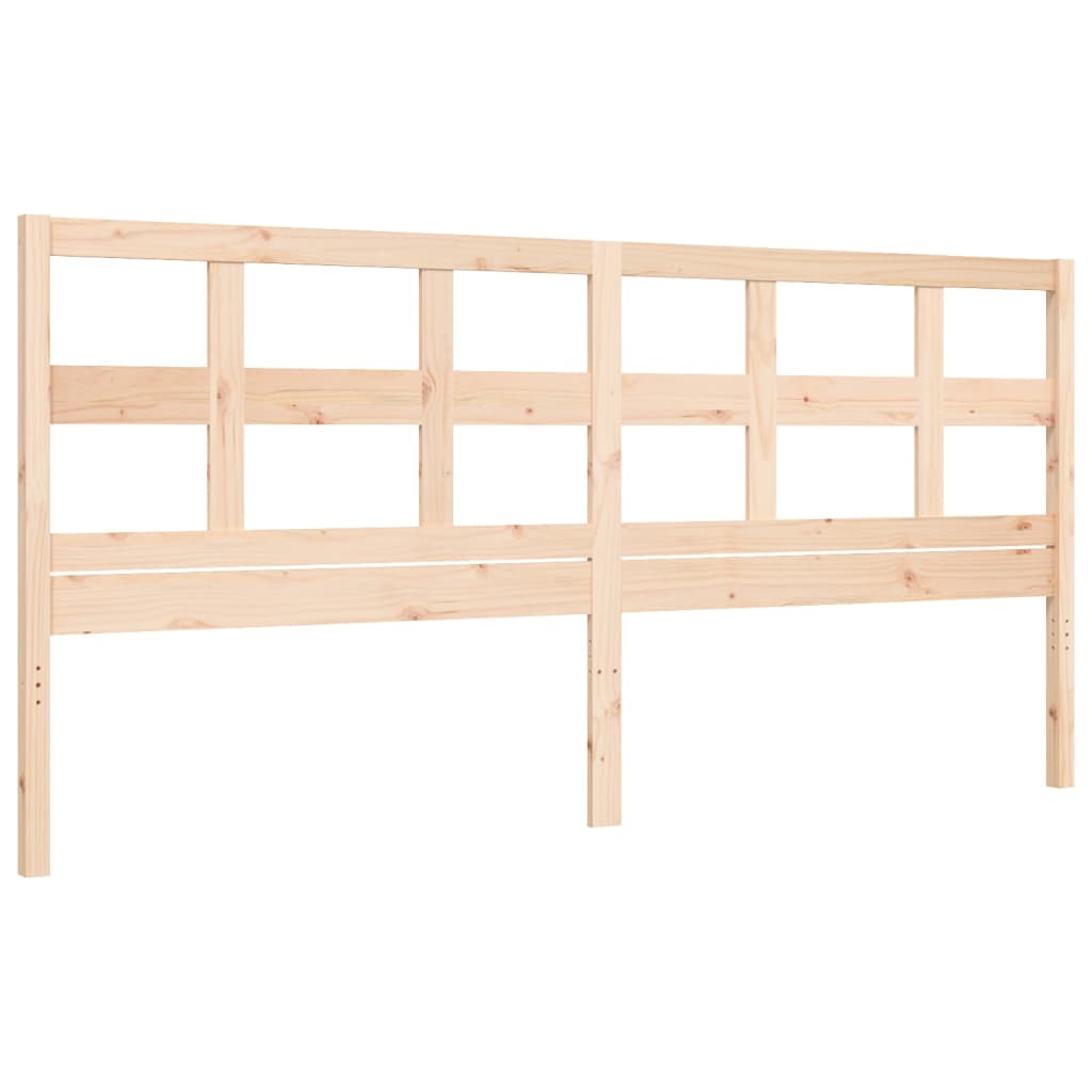 Bed Frame with Headboard Super King Size Solid Wood