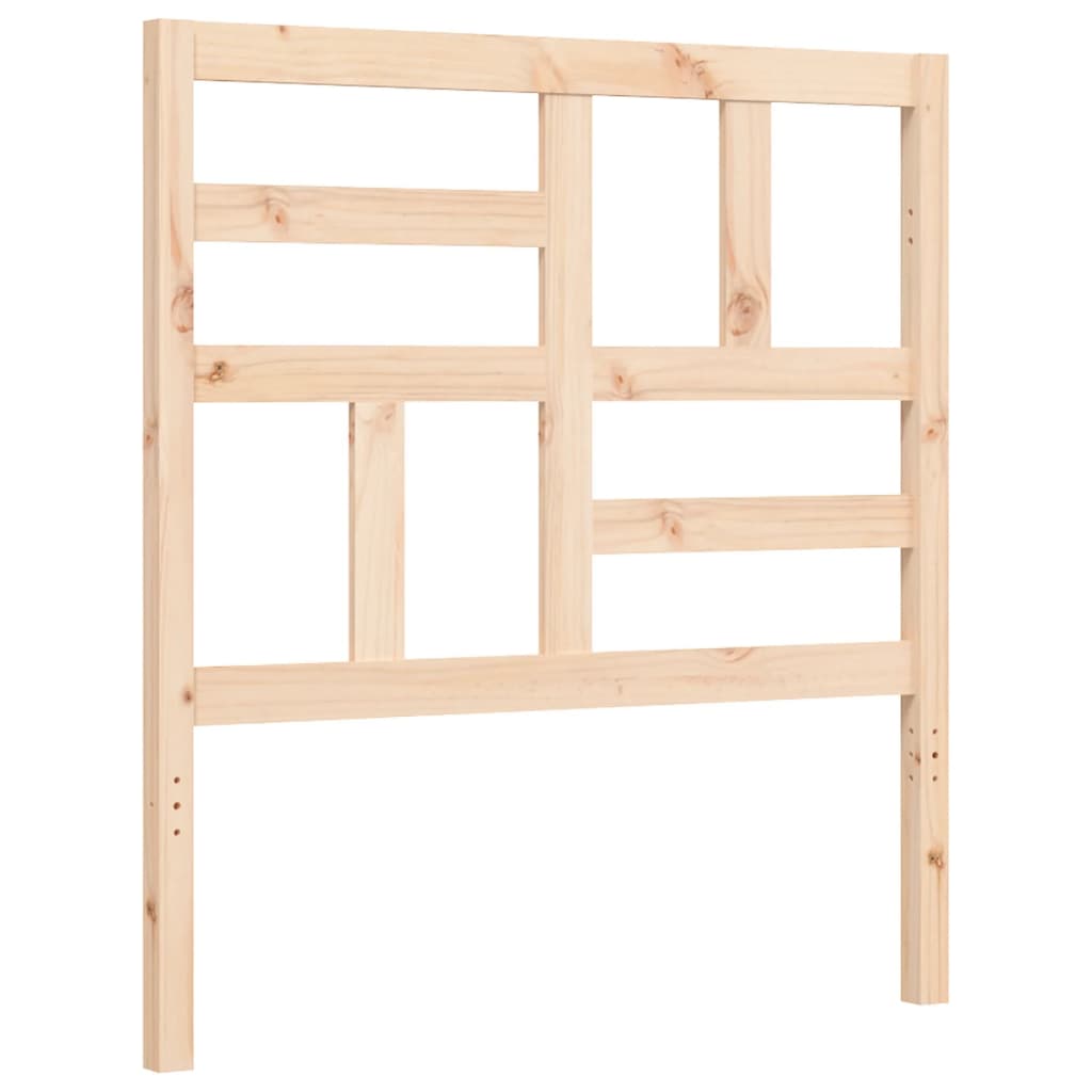 Bed Frame without Mattress Single Solid Wood