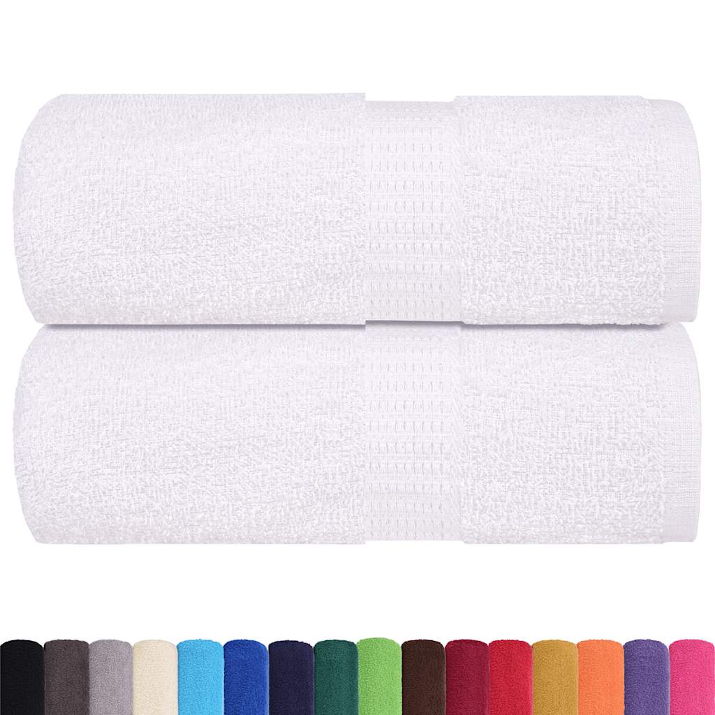 Washcloths 2 pcs White 15x21 cm 360 gsm 100% Cotton