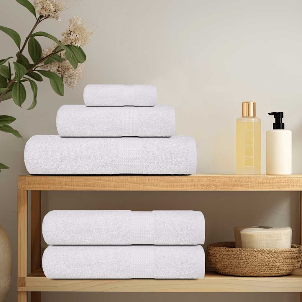 Washcloths 4 pcs White 15x21 cm 360 gsm 100% Cotton