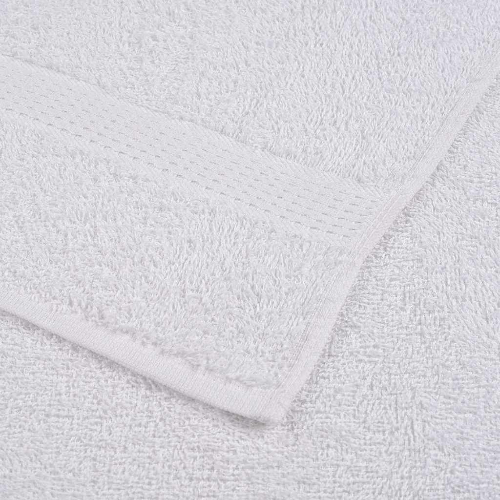 Washcloths 50 pcs White 15x21 cm 360 gsm 100% Cotton