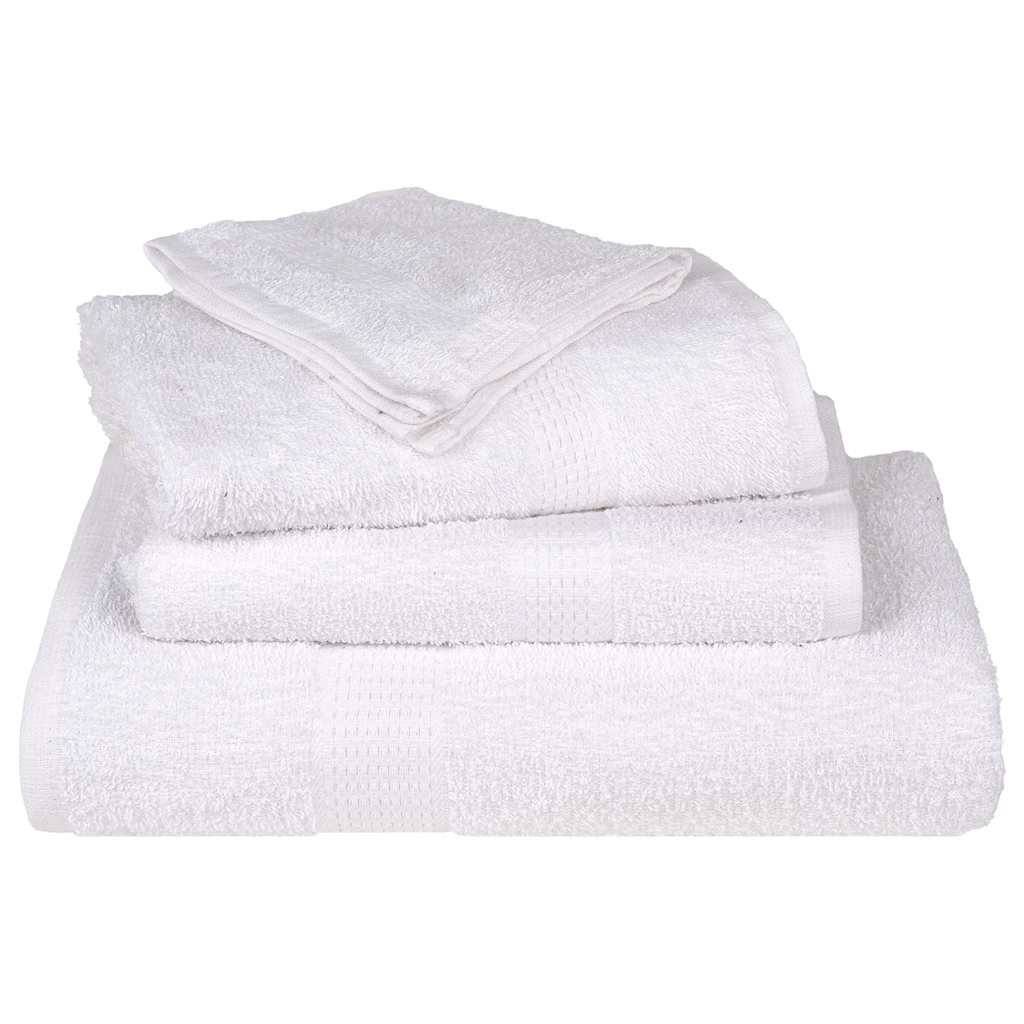 Soap Towels 4 pcs White 30x30 cm 360 gsm 100% Cotton