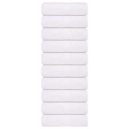 Soap Towels 10 pcs White 30x30 cm 360 gsm 100% Cotton