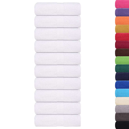 Soap Towels 10 pcs White 30x30 cm 360 gsm 100% Cotton