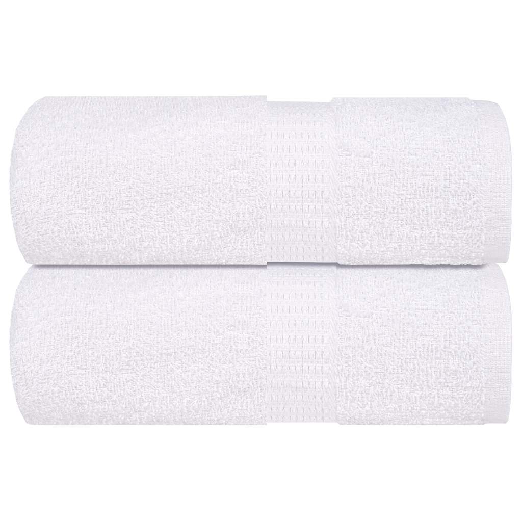 Guest Towels 2 pcs White 30x50 cm 360 gsm 100% Cotton