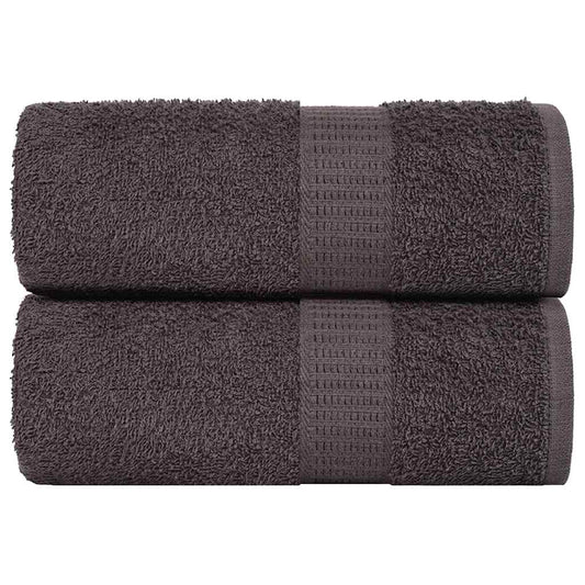 Soap Towels 2 pcs Anthracite 30x30 cm 360 gsm 100% Cotton