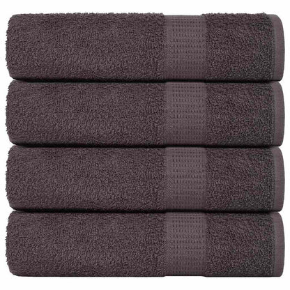 Hand Towels 4 pcs Anthracite 50x100 cm 360 gsm 100% Cotton