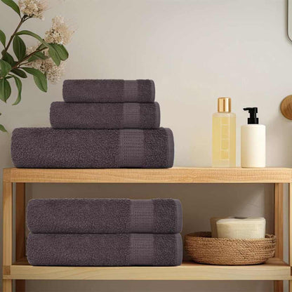 Hand Towels 4 pcs Anthracite 50x100 cm 360 gsm 100% Cotton