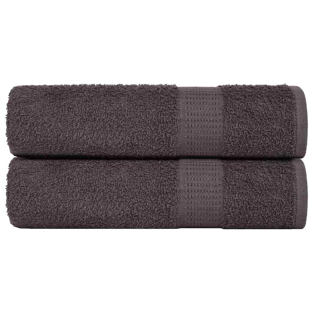 Shower Towels 2 pcs Anthracite 70x140 cm 360 gsm 100% Cotton