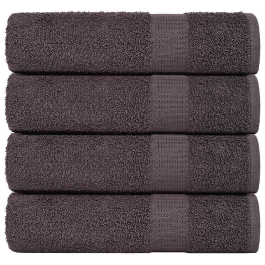 Shower Towels 4 pcs Anthracite 70x140 cm 360 gsm 100% Cotton