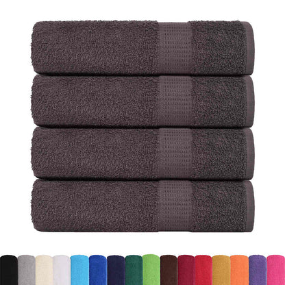 Shower Towels 4 pcs Anthracite 70x140 cm 360 gsm 100% Cotton