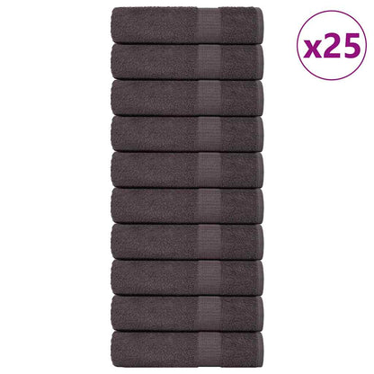 Bath Towels 25 pcs Anthracite 100x150 cm 360 gsm 100% Cotton