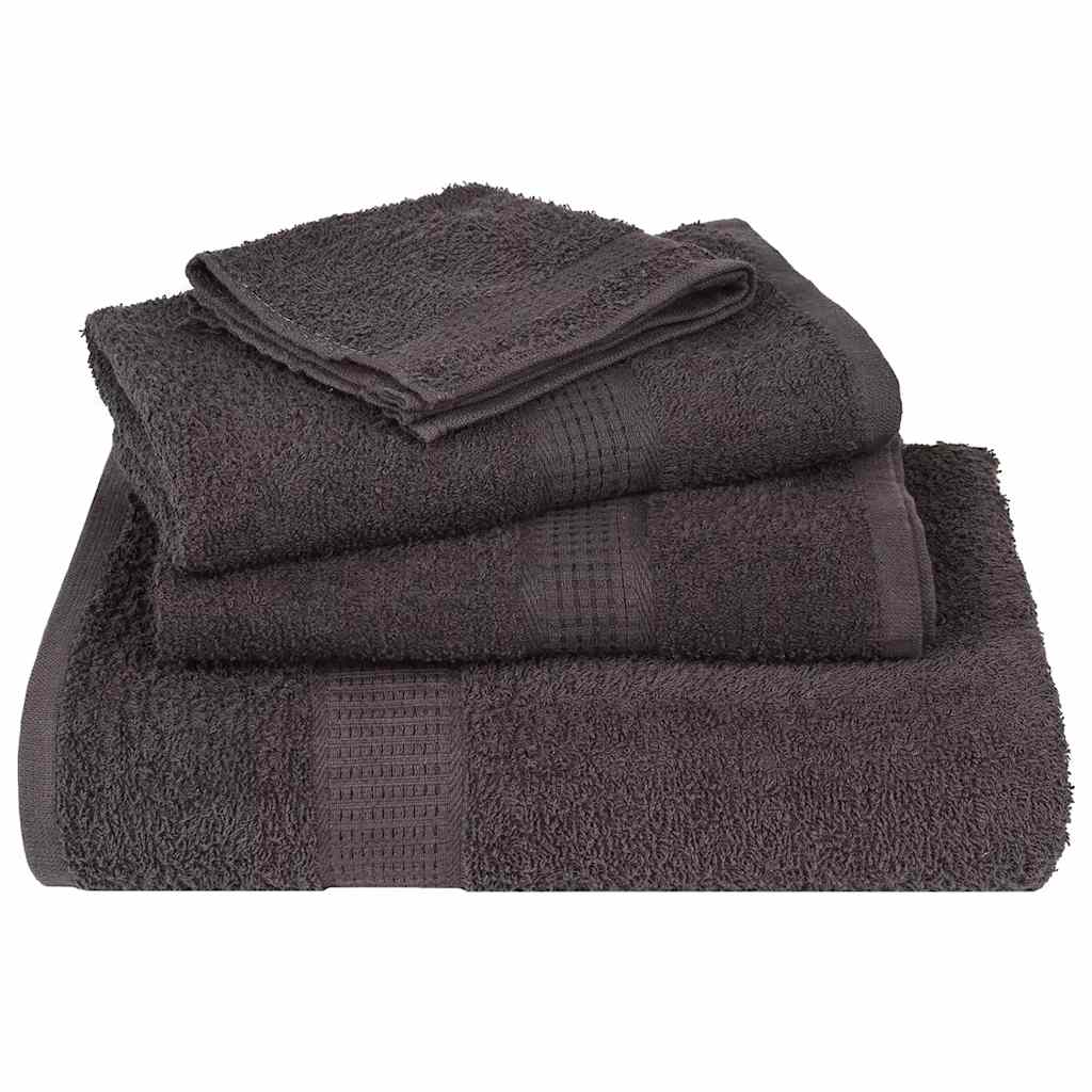 Bath Towels 25 pcs Anthracite 100x150 cm 360 gsm 100% Cotton