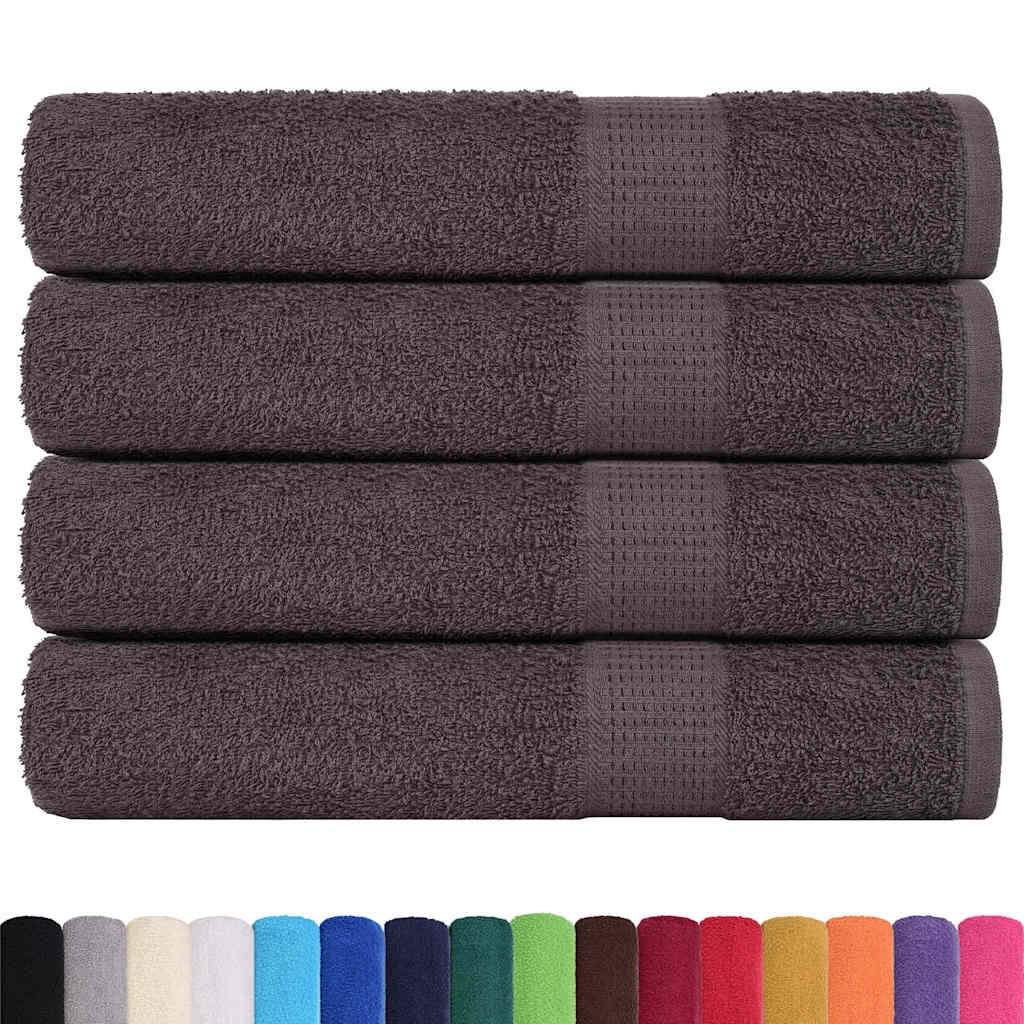 Sauna Towels 4 pcs Anthracite 80x200 cm 360 gsm 100% Cotton