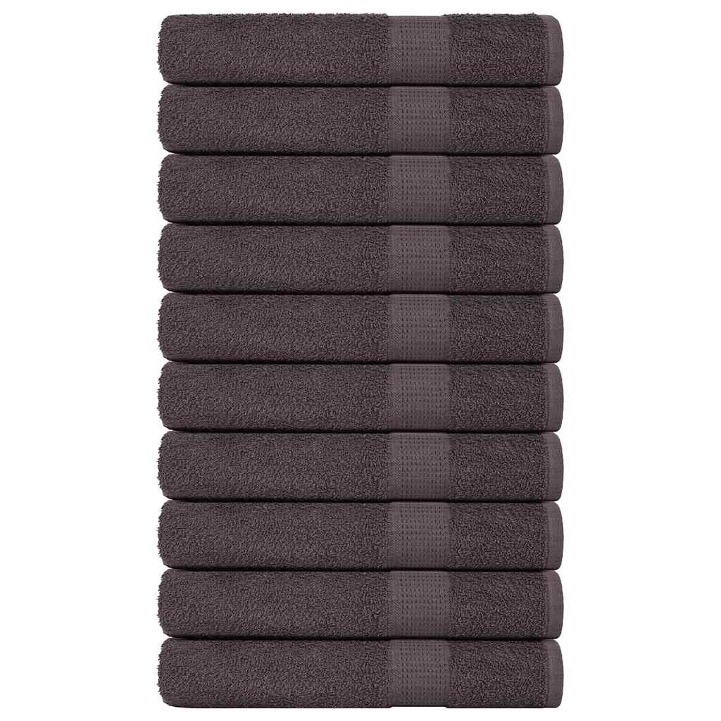 Sauna Towels 10 pcs Anthracite 80x200 cm 360 gsm 100% Cotton