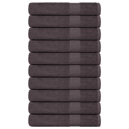 Sauna Towels 10 pcs Anthracite 80x200 cm 360 gsm 100% Cotton