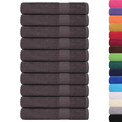 Sauna Towels 10 pcs Anthracite 80x200 cm 360 gsm 100% Cotton