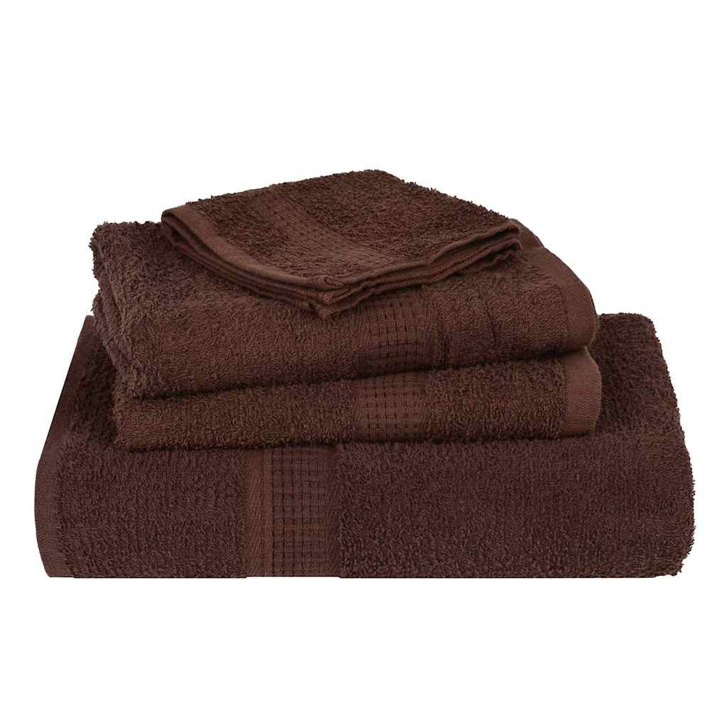 Sauna Towels 2 pcs Brown 80x200 cm 360 gsm 100% Cotton