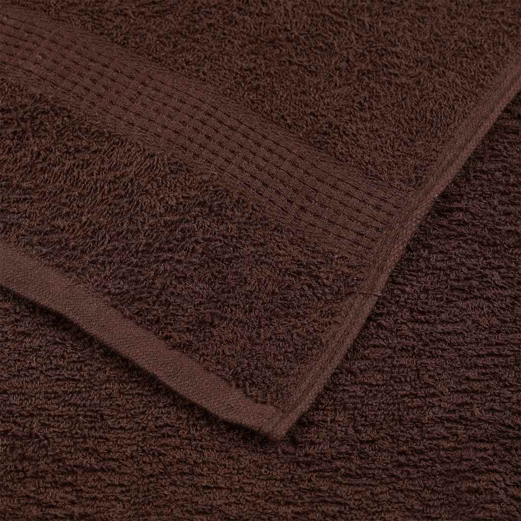 Sauna Towels 2 pcs Brown 80x200 cm 360 gsm 100% Cotton