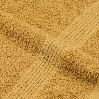 Hand Towels 10 pcs Gold 50x100 cm 360 gsm 100% Cotton