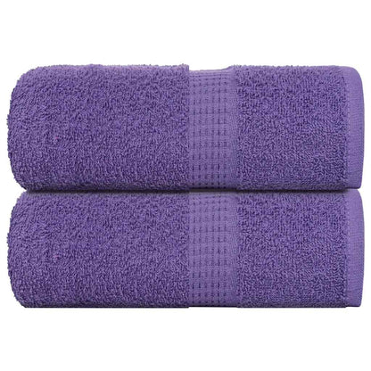 Guest Towels 2 pcs Purple 30x50 cm 360 gsm 100% Cotton