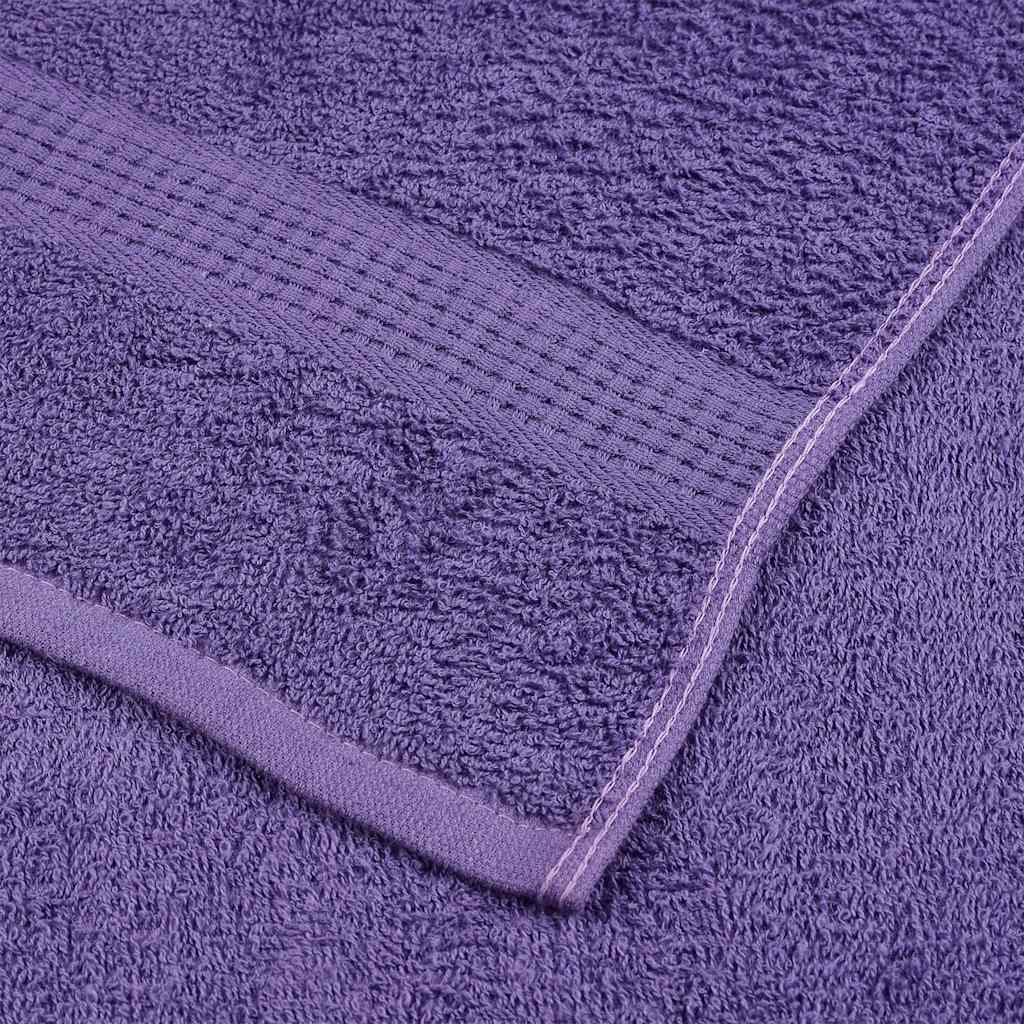 Shower Towels 10 pcs Purple 70x140 cm 360 gsm 100% Cotton