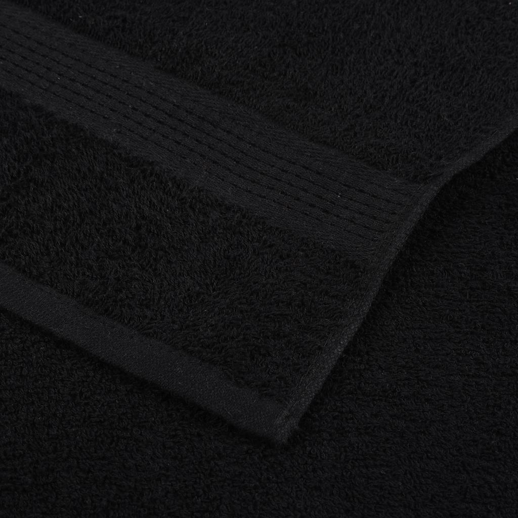 Bath Towels 4 pcs Black 100x150 cm 360 gsm 100% Cotton