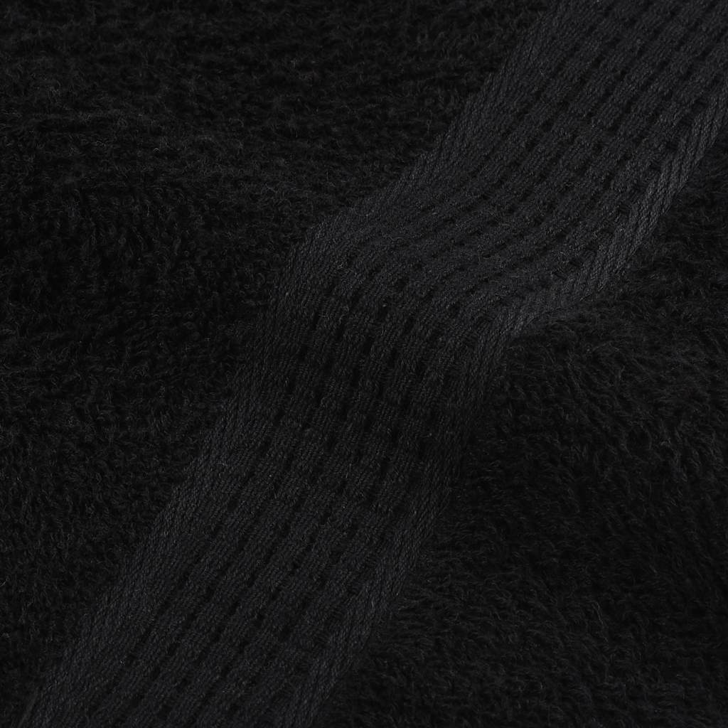 Sauna Towels 2 pcs Black 80x200 cm 360 gsm 100% Cotton