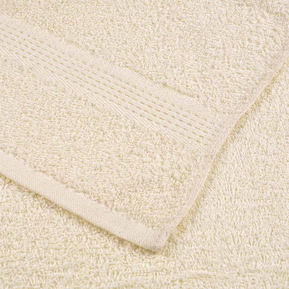 Shower Towels 2 pcs Cream 70x140 cm 360 gsm 100% Cotton