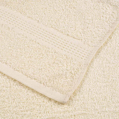 Shower Towels 10 pcs Cream 70x140 cm 360 gsm 100% Cotton