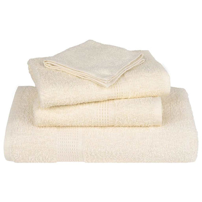 Bath Towels 2 pcs Cream 100x150 cm 360 gsm 100% Cotton