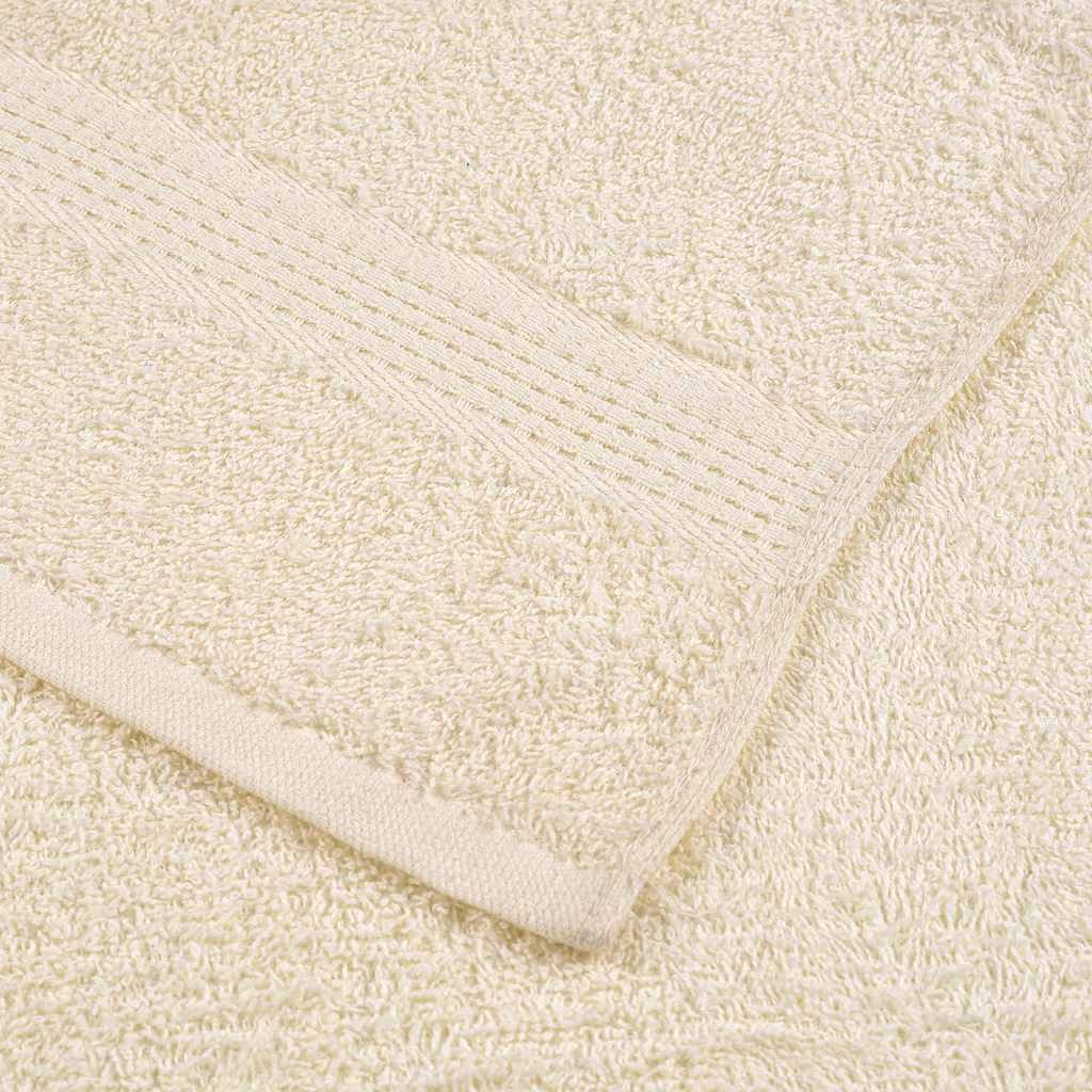 Sauna Towels 4 pcs Cream 80x200 cm 360 gsm 100% Cotton