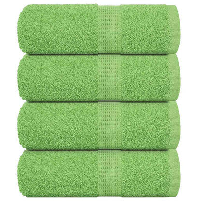 Guest Towels 4 pcs Apple Green 30x50 cm 360 gsm 100% Cotton