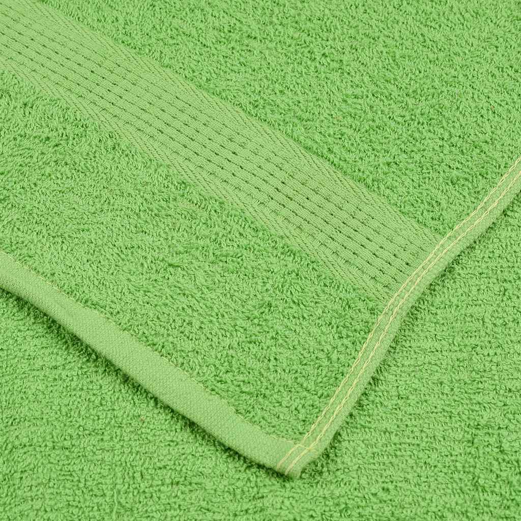 Guest Towels 10 pcs Apple Green 30x50 cm 360 gsm 100% Cotton