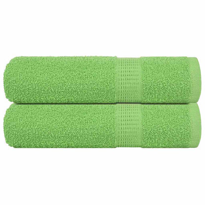 Hand Towels 2 pcs Apple Green 50x100 cm 360 gsm 100% Cotton