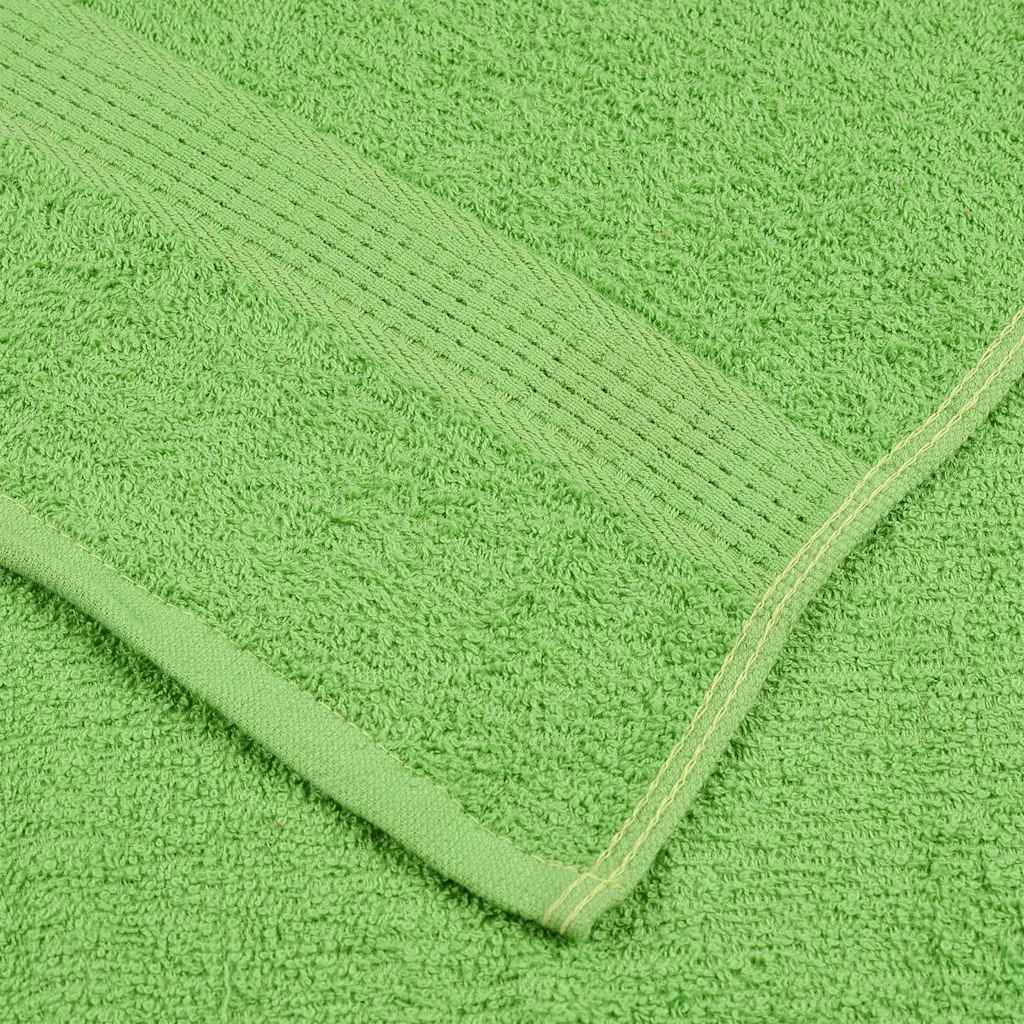 Hand Towels 10 pcs Apple Green 50x100 cm 360 gsm 100% Cotton