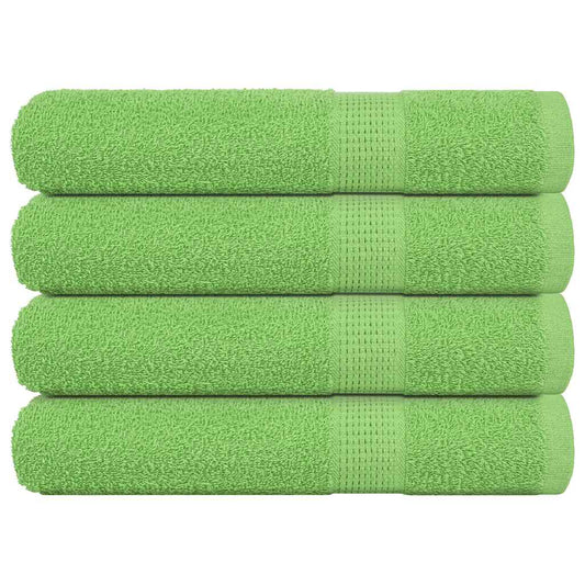 Sauna Towels 4 pcs Apple Green 80x200 cm 360 gsm 100% Cotton