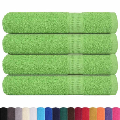 Sauna Towels 4 pcs Apple Green 80x200 cm 360 gsm 100% Cotton