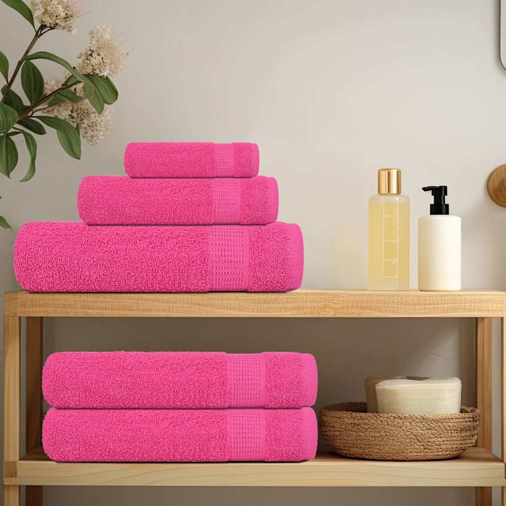 Guest Towels 2 pcs Pink 30x50 cm 360 gsm 100% Cotton