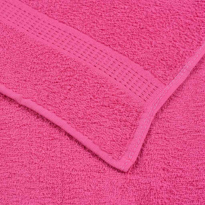 Hand Towels 10 pcs Pink 50x100 cm 360 gsm 100% Cotton