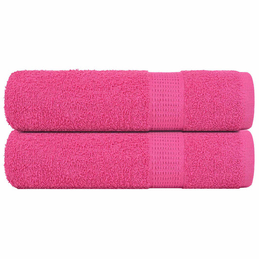 Shower Towels 2 pcs Pink 70x140 cm 360 gsm 100% Cotton