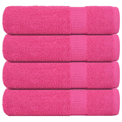 Shower Towels 4 pcs Pink 70x140 cm 360 gsm 100% Cotton