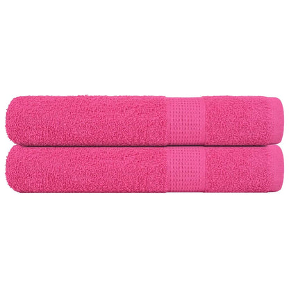 Sauna Towels 2 pcs Pink 80x200 cm 360 gsm 100% Cotton