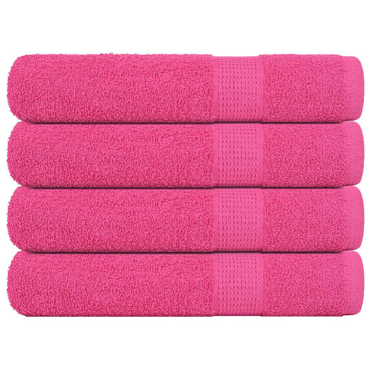 Sauna Towels 4 pcs Pink 80x200 cm 360 gsm 100% Cotton