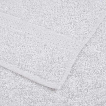 8 Piece Towel Set White 360 gsm 100% Cotton