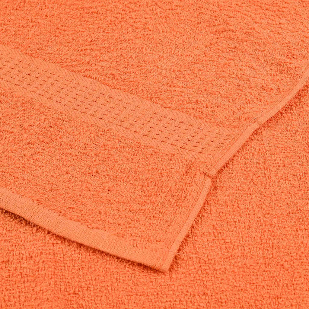 8 Piece Towel Set Orange 360 gsm 100% Cotton