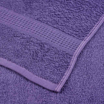 6 Piece Towel Set Purple 360 gsm 100% Cotton