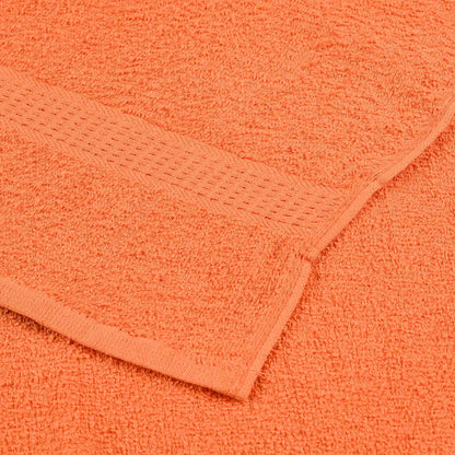 6 Piece Towel Set Orange 360 gsm 100% Cotton