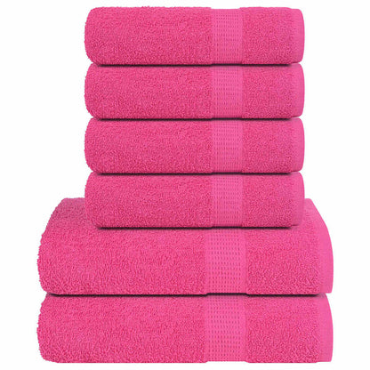 12 Piece Towel Set Pink 360 gsm 100% Cotton